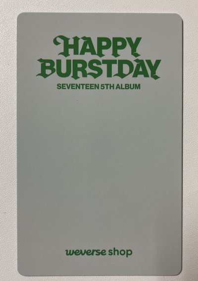 正五 Happy Burstday WVS 特典卡-DK 碩珉