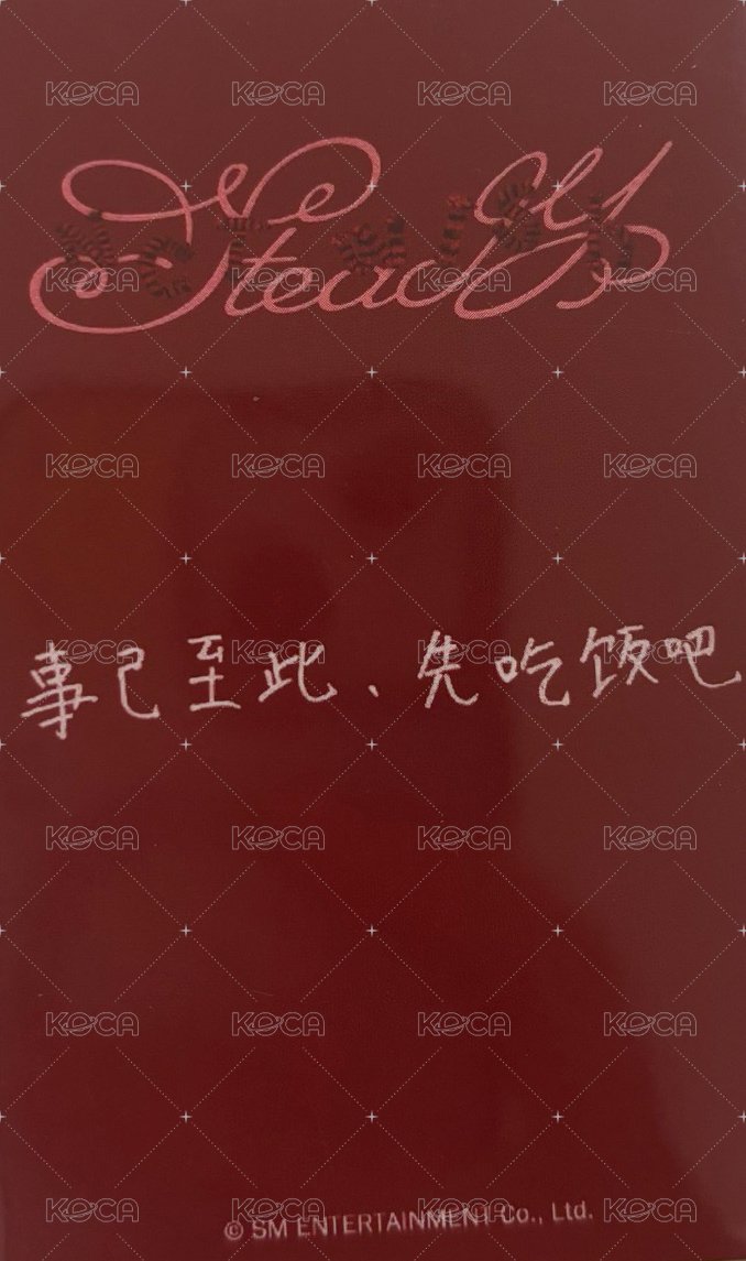 Steady kms 特典卡 早鳥卡 背面