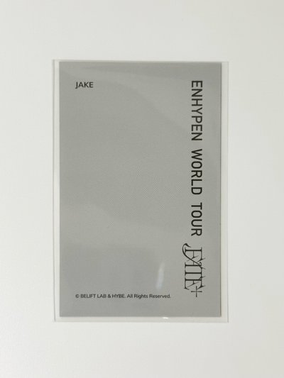 ENHYPEN JAKE 沈載倫 FATE+ 項鍊卡