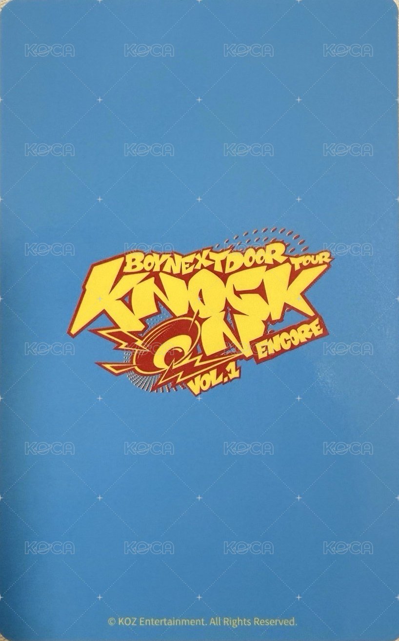 Knock On 巡迴 入場卡 / 場限卡 安可場 日安 zone卡 粽卡 背面