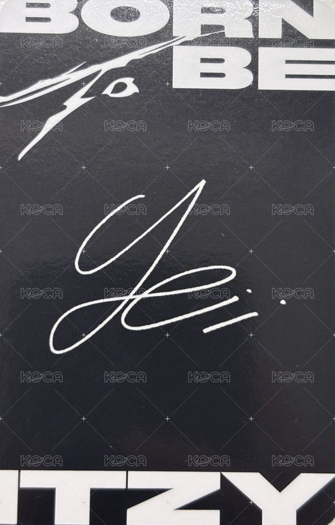 BORN TO BE 專輯卡 普版 背面