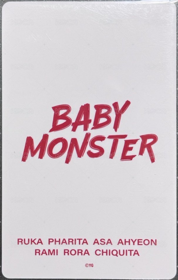 25’世巡 yg 日巡橫濱場周邊 滿額卡  背面