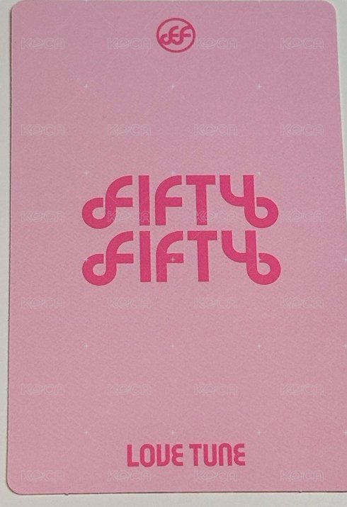 Love Tune 專輯卡 LOVE ver 背面