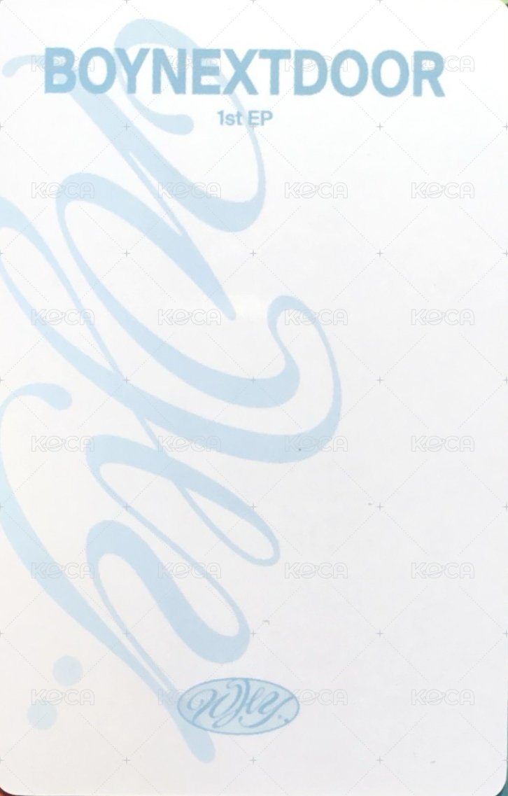 WHY.. yzy 1.0 特典卡  背面