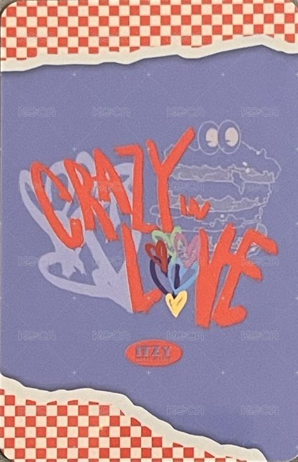 CRAZY IN LOVE mexima 簽售卡  背面