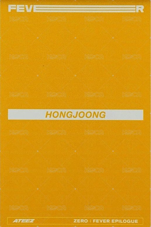 Fever Epilogue 專輯卡 Z ver. Limited 背面