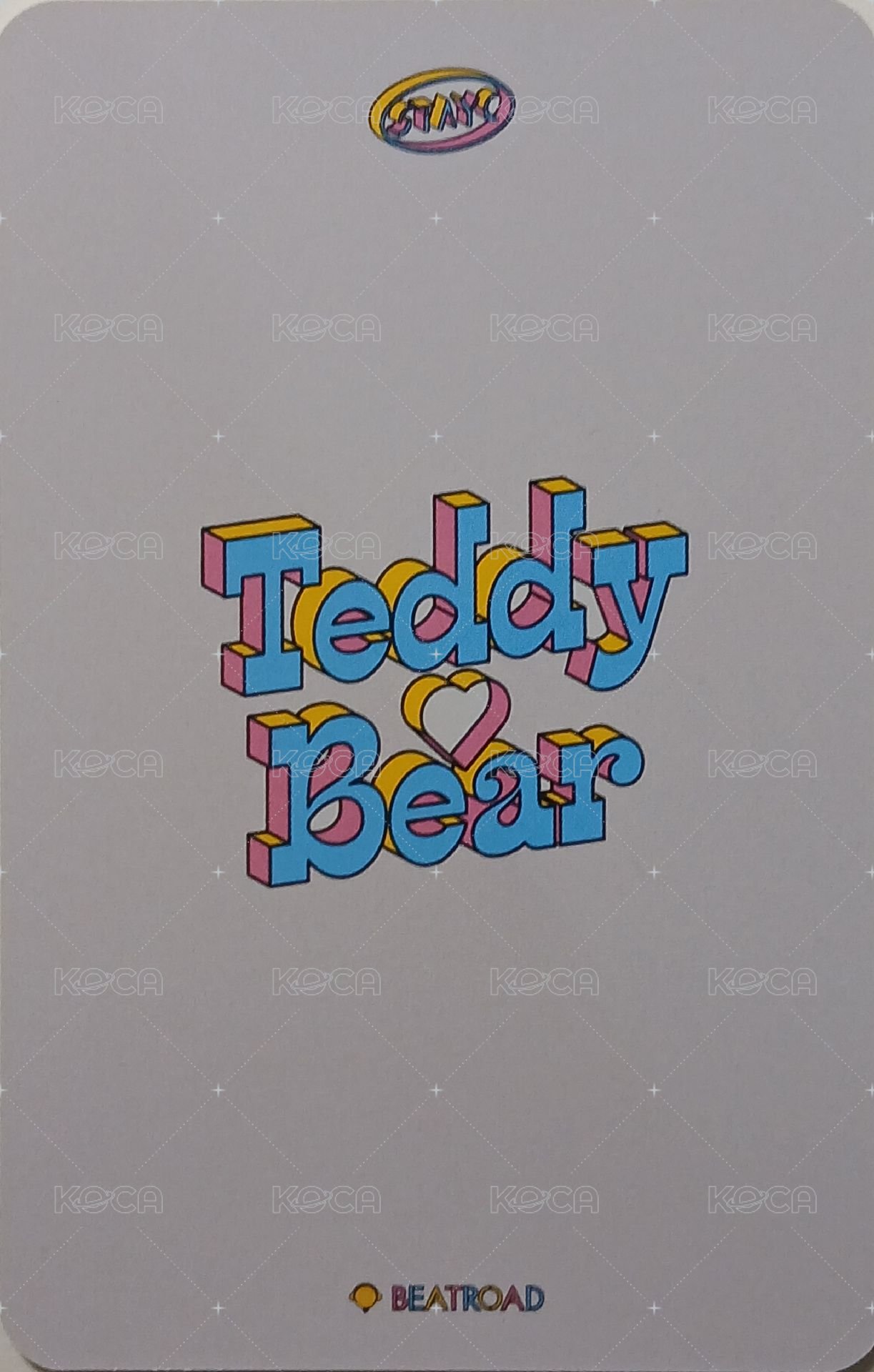 Teddy Bear br 特典卡  背面