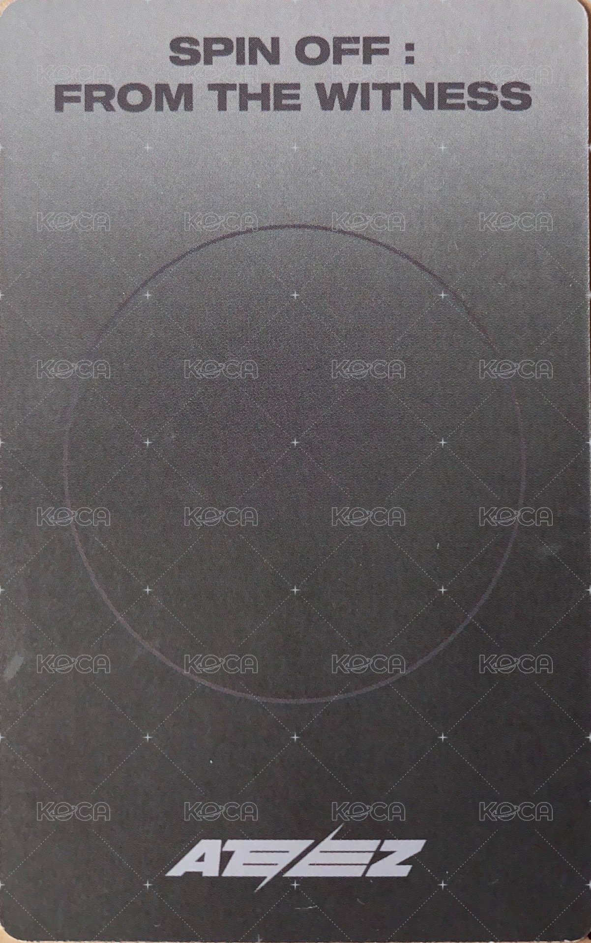 From the Witness 專輯卡 Witness ver. 3 背面