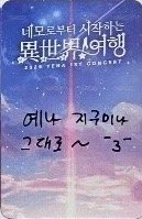 25'演唱會 隨機卡 首爾 背面