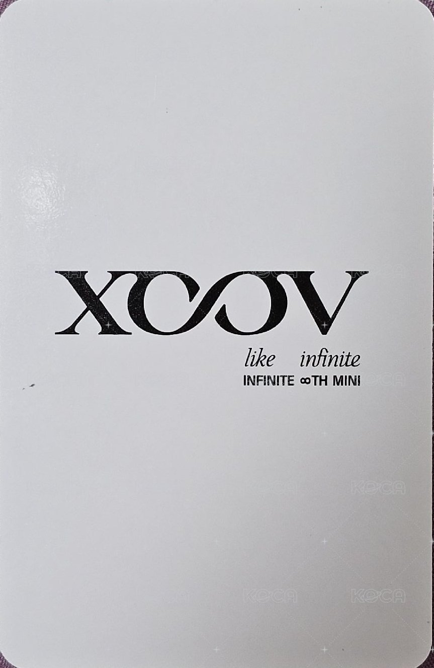 LIKE INFINITE hottracks 預購 特典卡  背面