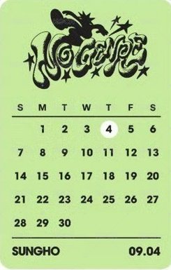 No Genre yes24 預售 特典卡 生日卡 背面