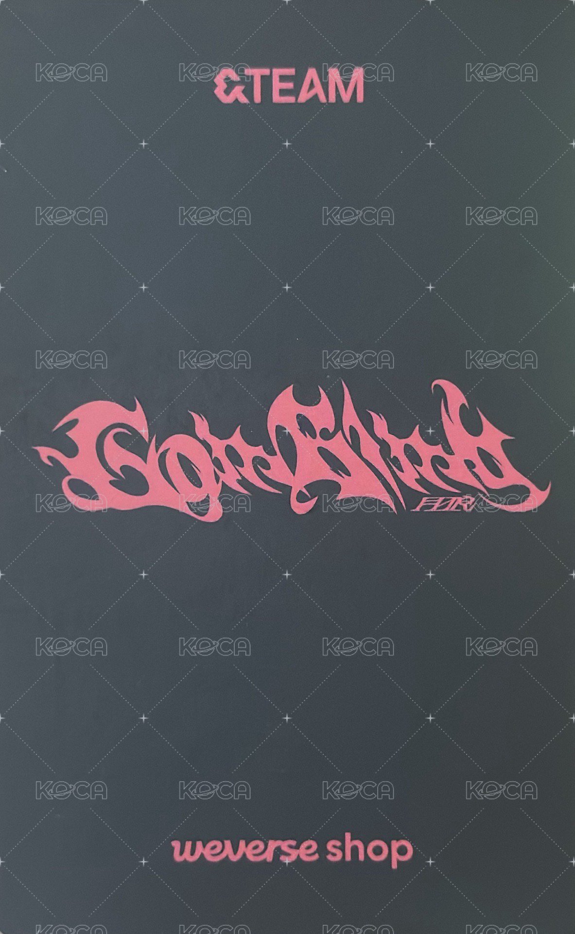 月狼 wvs Gl 預售 特典卡  背面