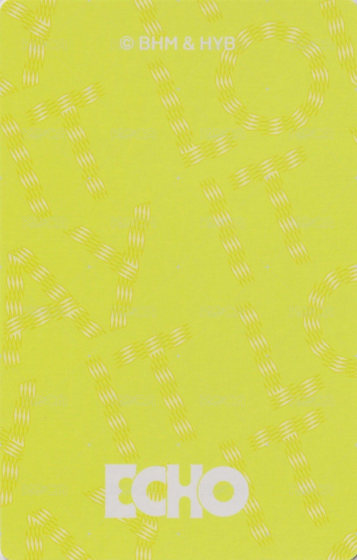 Echo 周邊卡 磁鐵卡套卡 背面