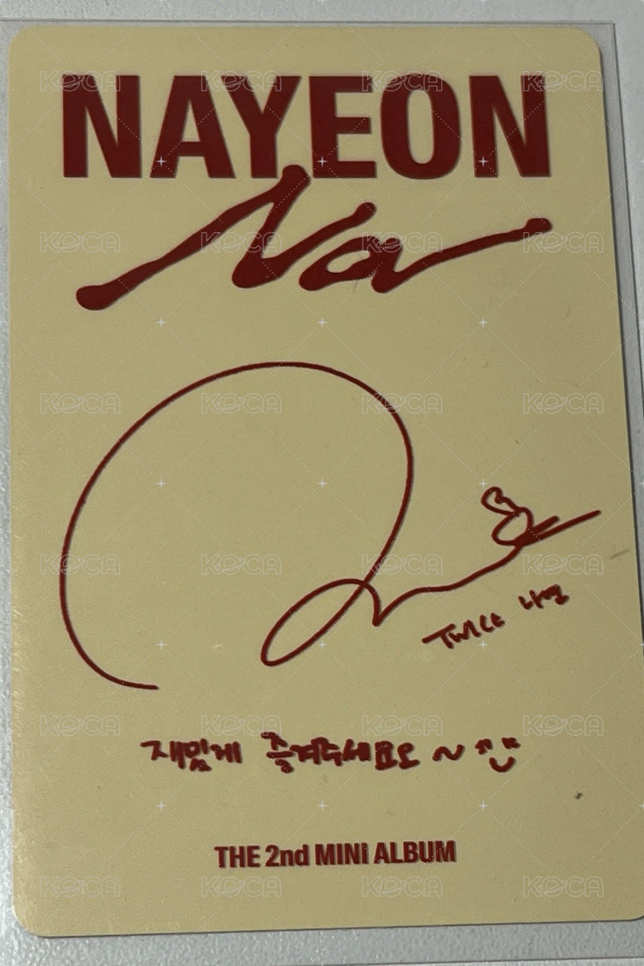 NA 專輯卡  背面