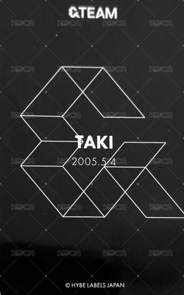 LOGO MERCH 周邊卡 卡套卡 背面