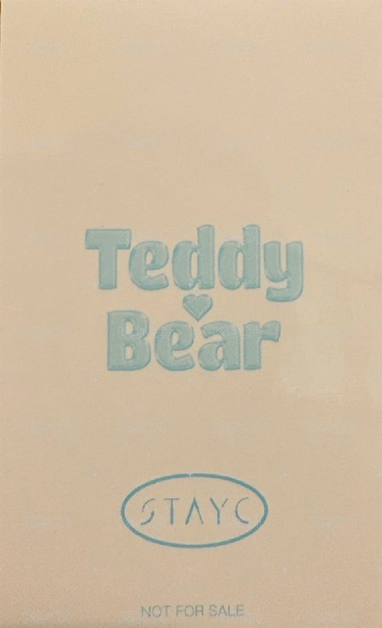 泰迪熊 日版 YT 直播卡 [Teddy bear]  live 背面