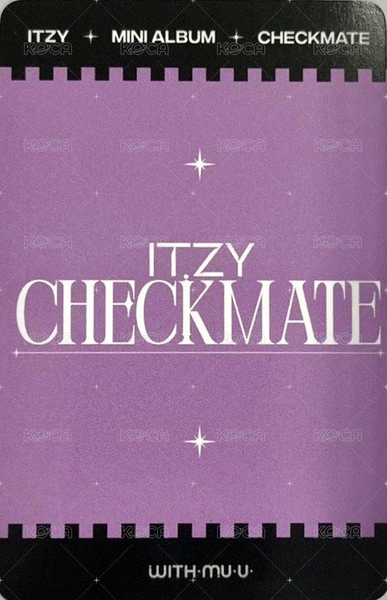CHECKMATE wm 預售 特典卡  背面