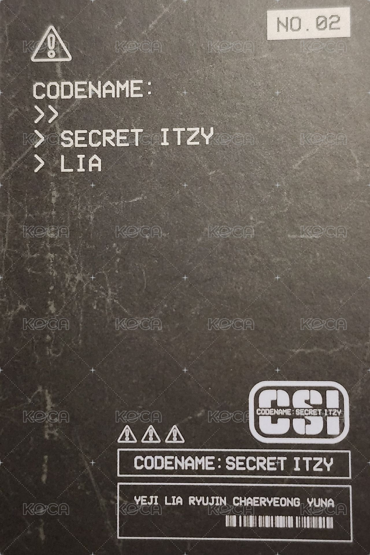 CSI 隨機卡 No.02 背面