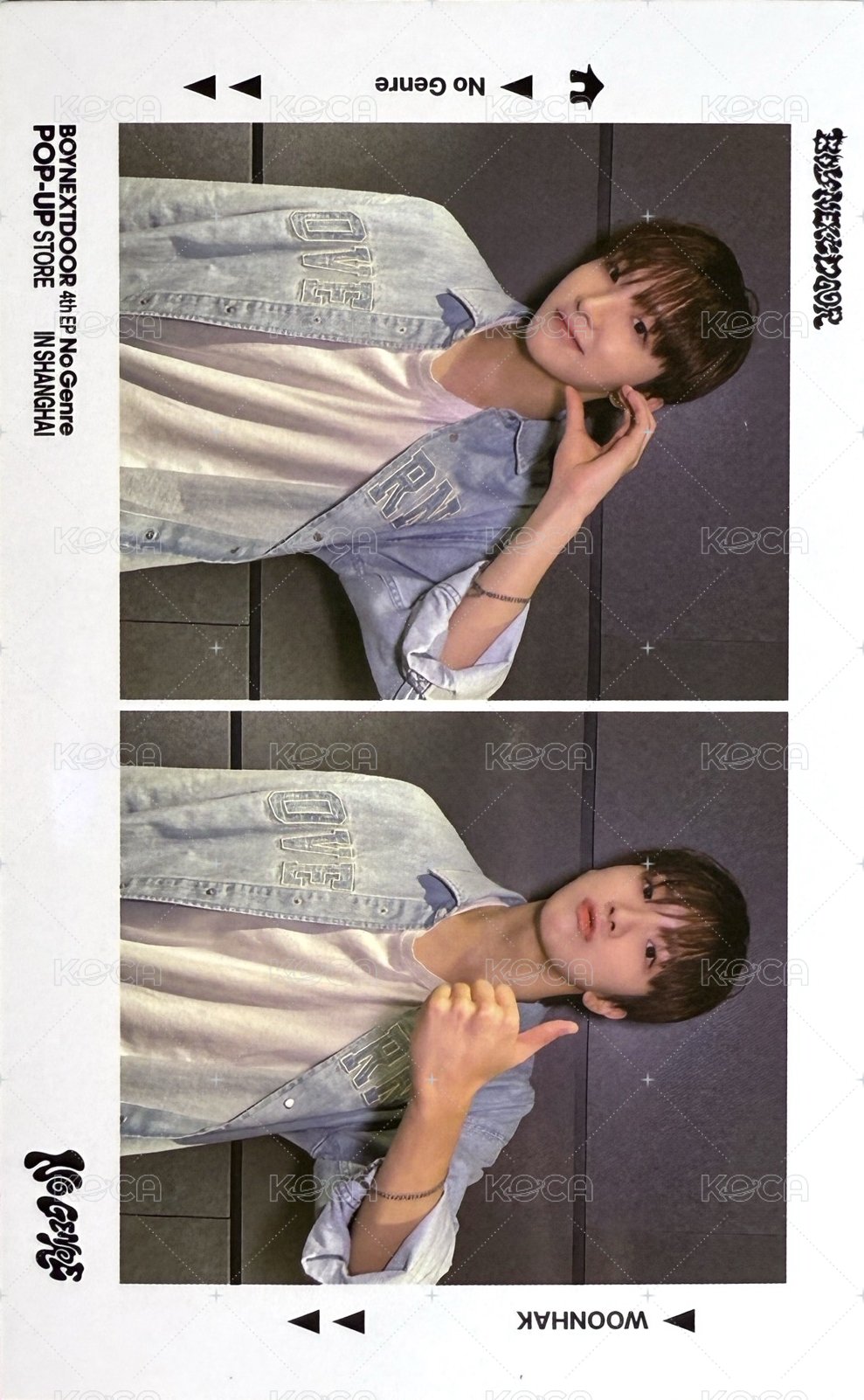 No Genre 滿額卡 上海線下快閃 二宮格 6 正面