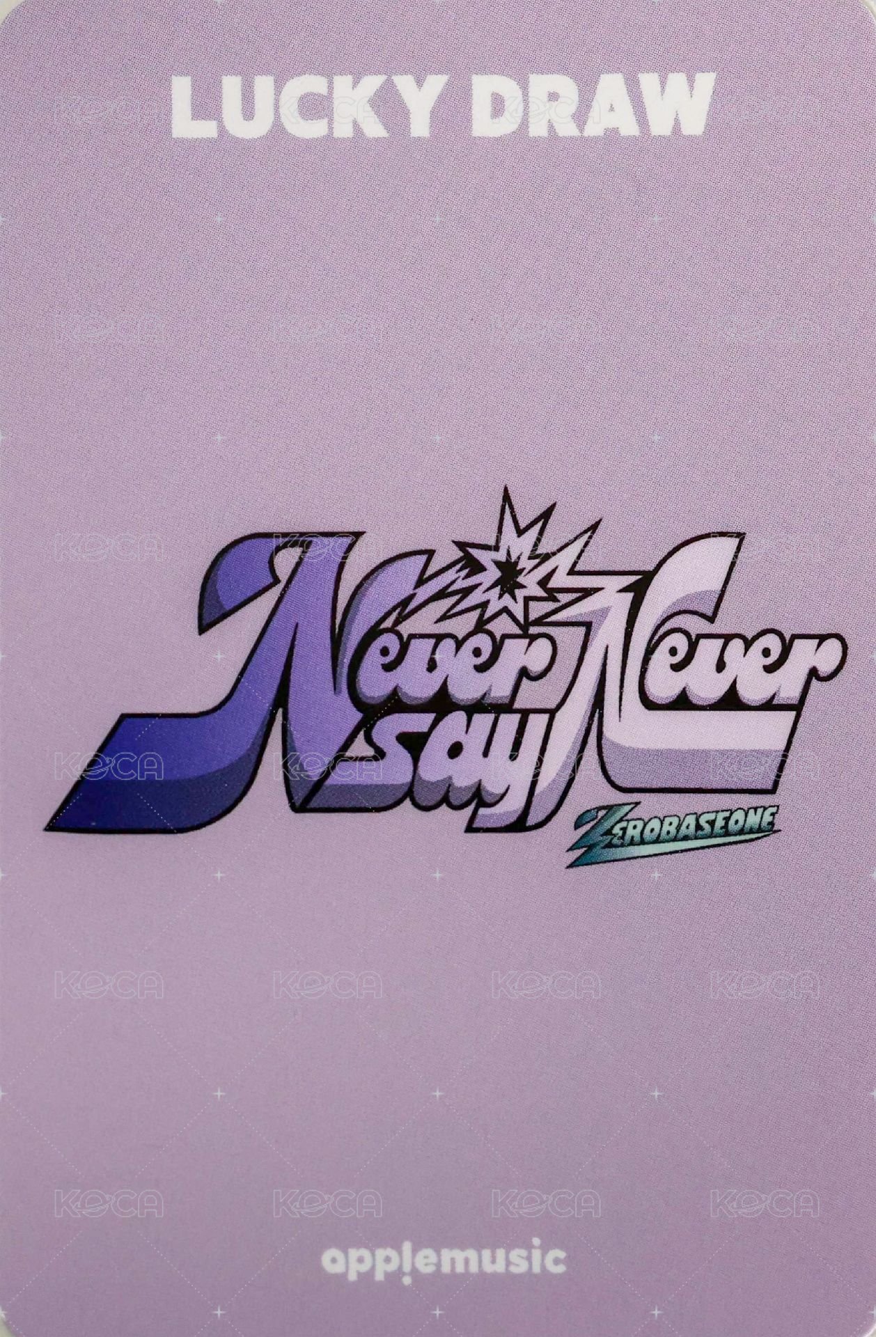 正規一 am 幸運卡 貓耳 ver. 背面