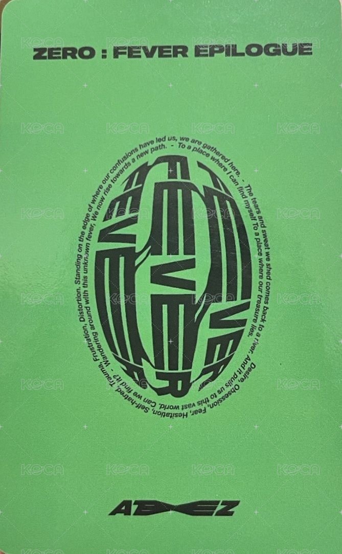 Fever Epilogue am 2.0 簽售卡  背面