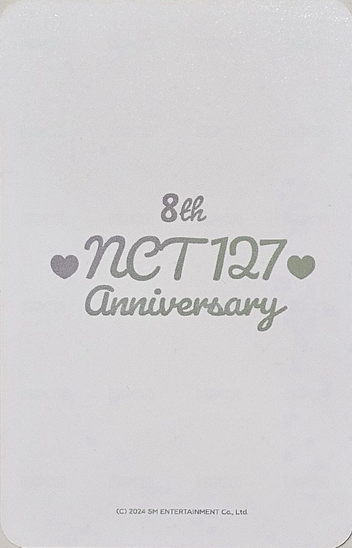 8週年 八週年周邊卡 周邊卡  背面