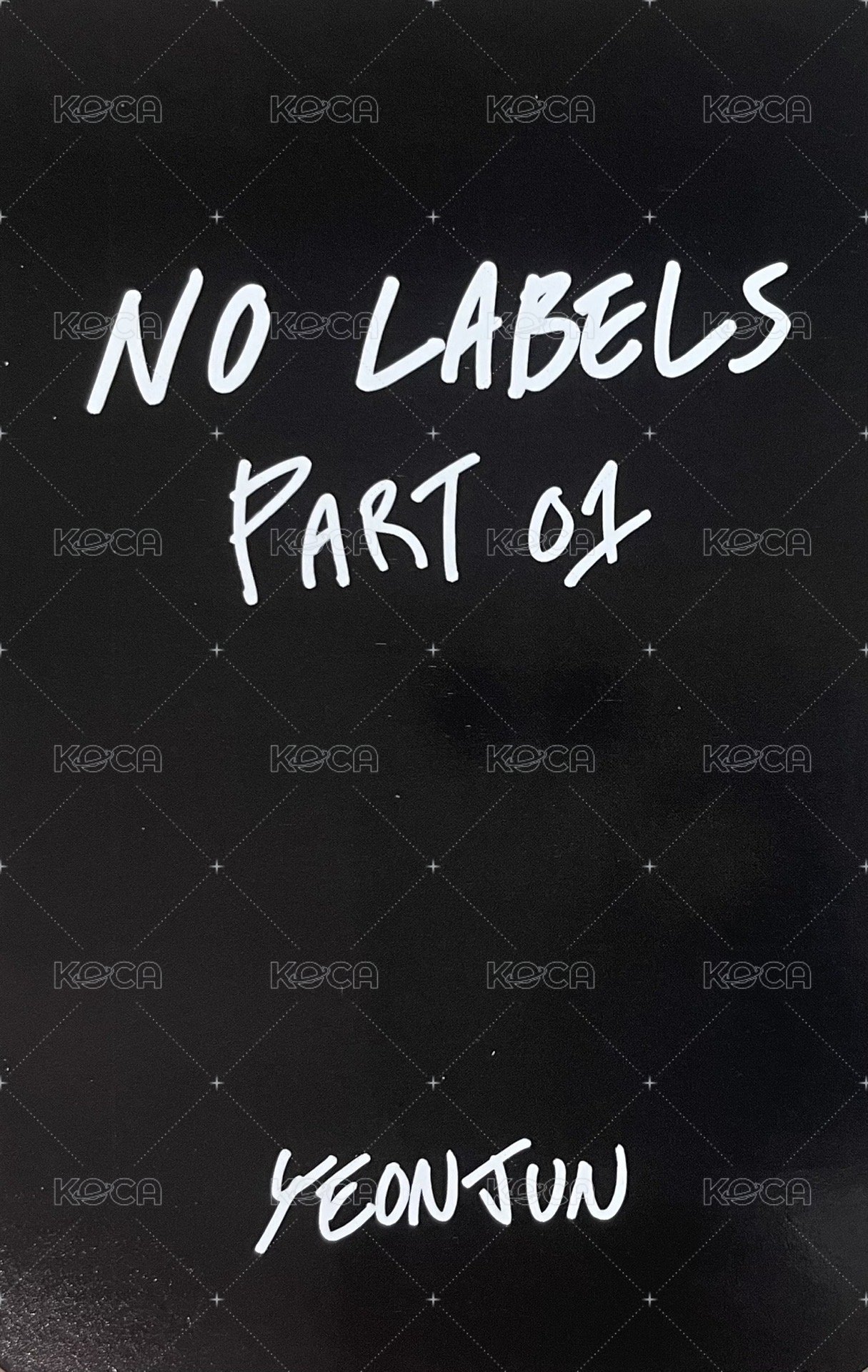 NO LABELS CU PB版 特典卡  背面