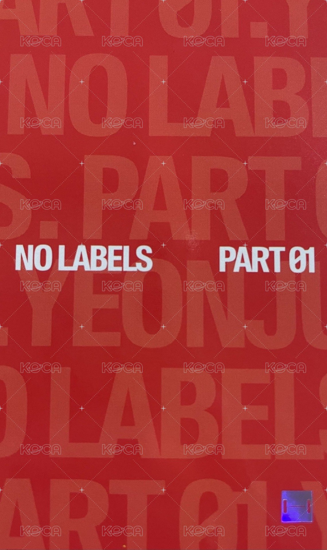 NO LABELS sw 幸運卡  背面