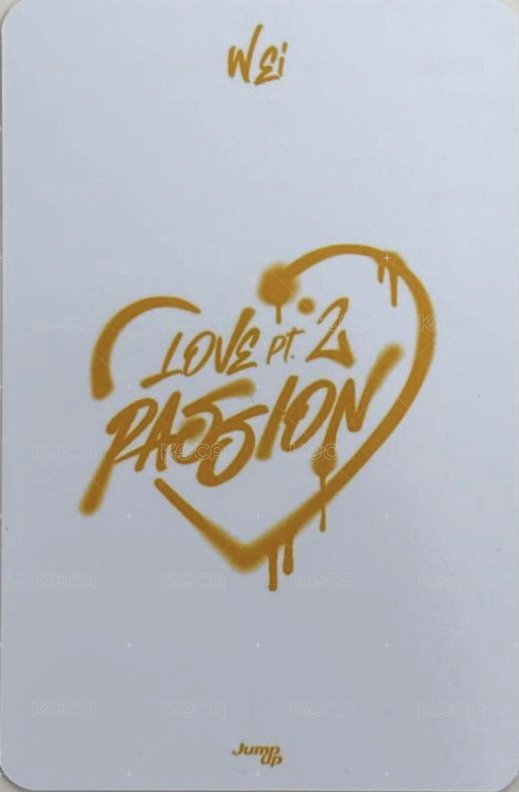 迷你五輯 ju 線上4.0 簽售卡 RUi ver. 背面