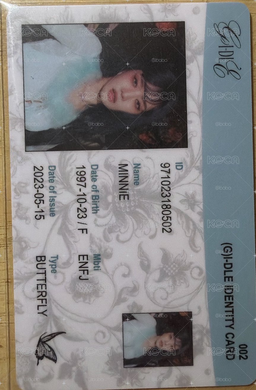 I feel 專輯卡 BUTTERFLYver. ID card-妮