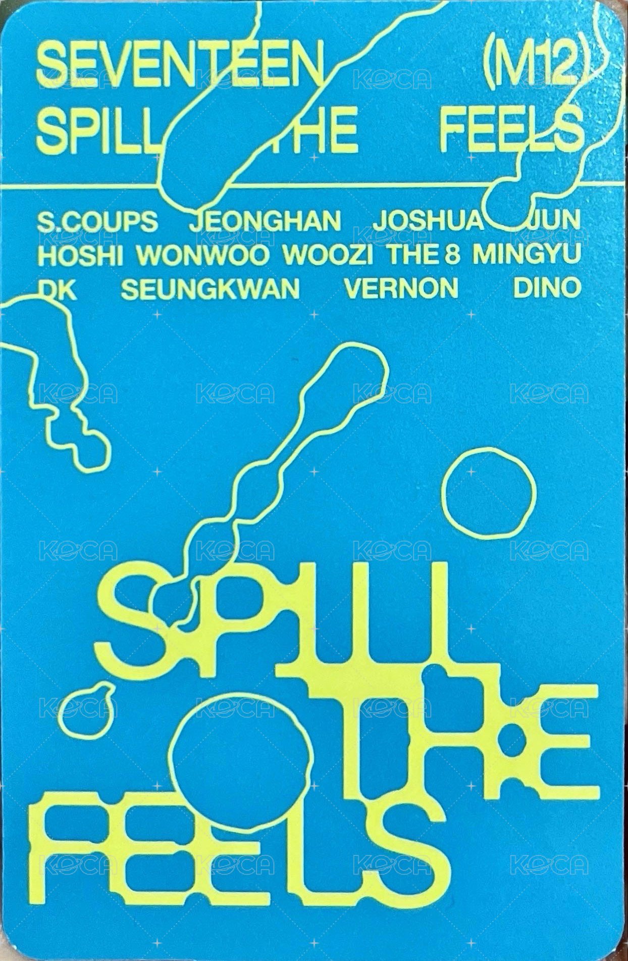 MINI12 專輯卡 feel blue 背面