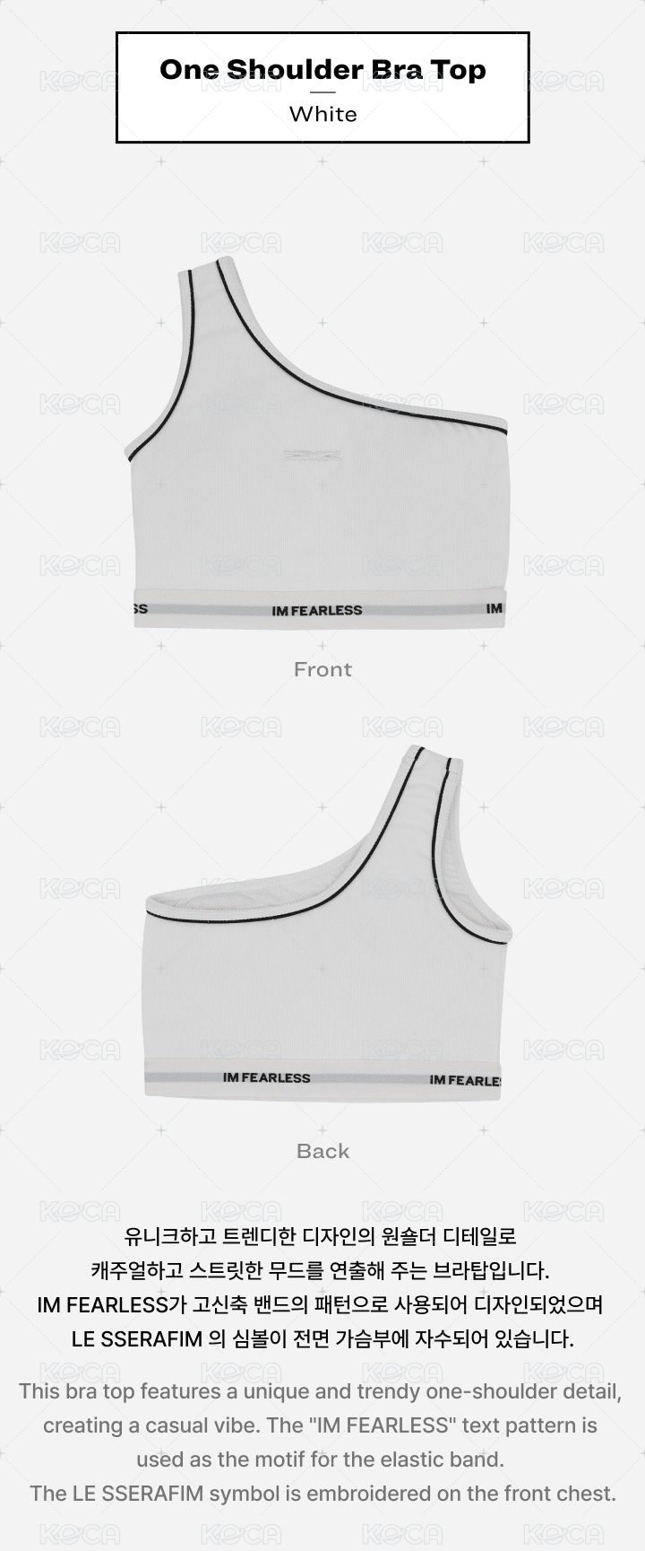 One Shoulder Bra Top