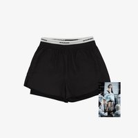 Double Layer Shorts (Black) - Women's