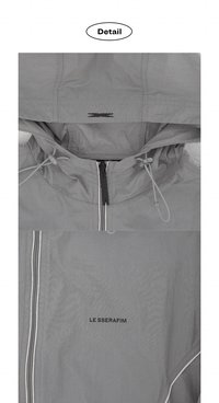 Crop Windbreaker (Grey)