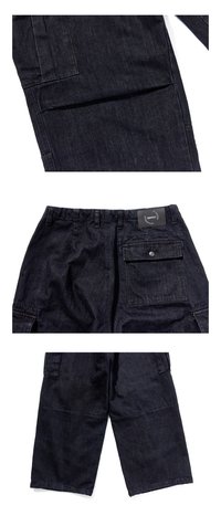 [LE SSERAFIM x HATCHINGROOM] Denim Cargo Pants