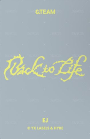 BTL 快閃店 隨機卡 BREATH ver. 背面