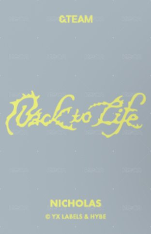 BTL 快閃店 隨機卡 BREATH ver. 背面