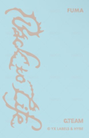 BTL 快閃店 隨機卡 GAZE ver. 背面