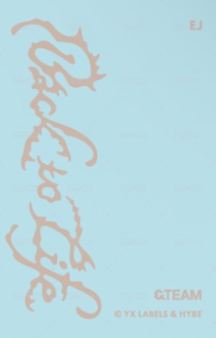 BTL 快閃店 隨機卡 GAZE ver. 背面