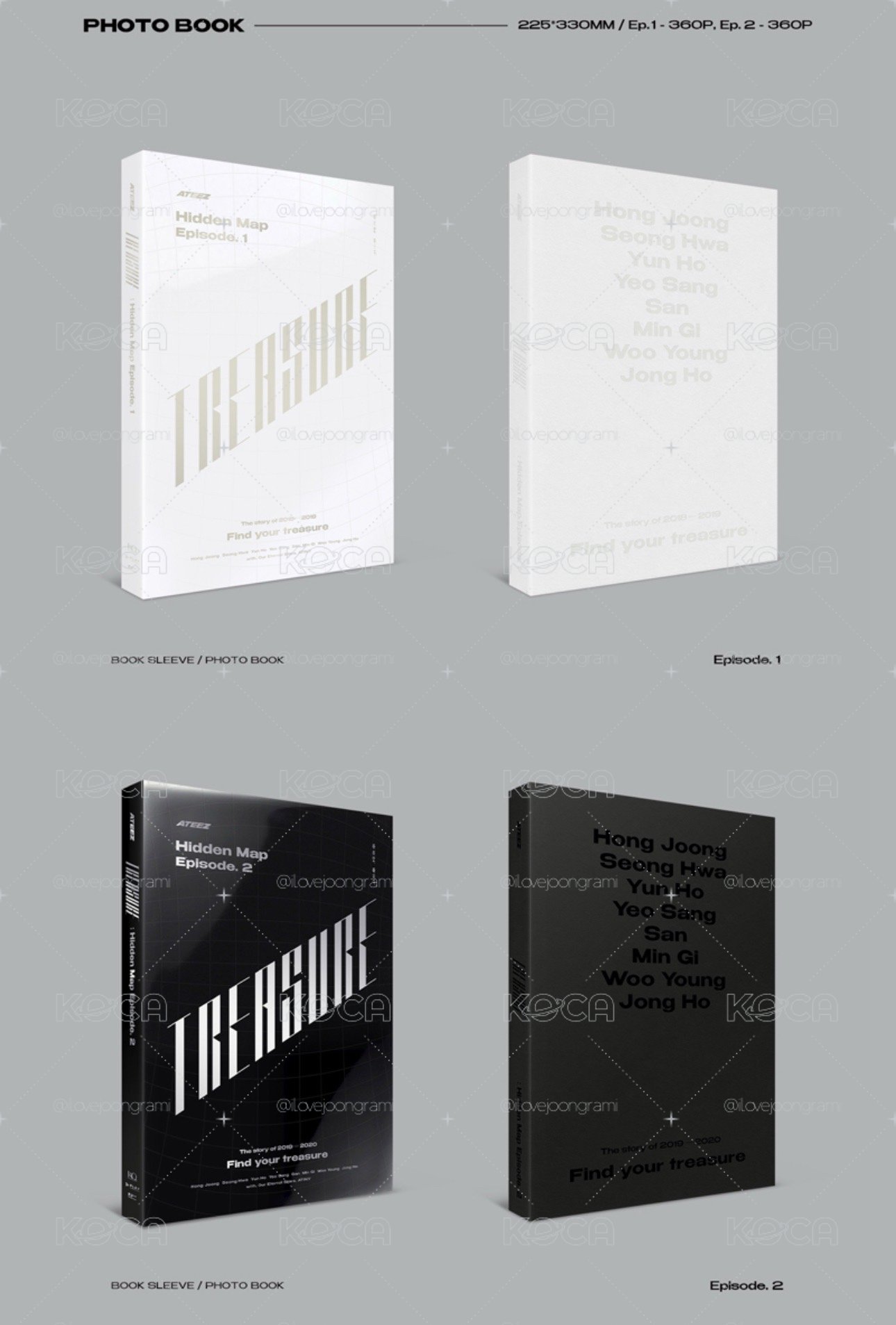 ATEEZ TREASURE : Hidden Map Package