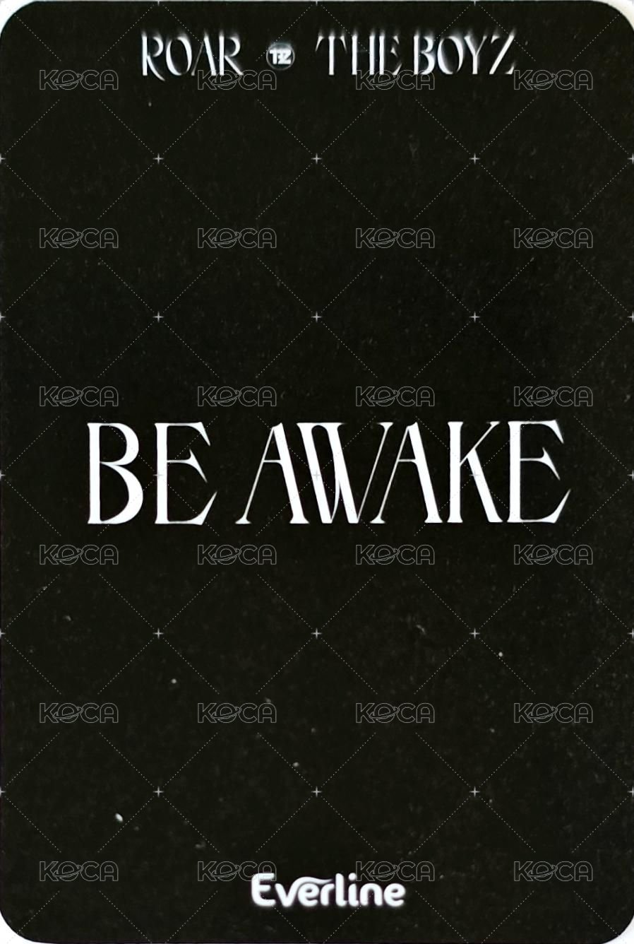 BE AWAKE el 2.0 簽售卡  背面