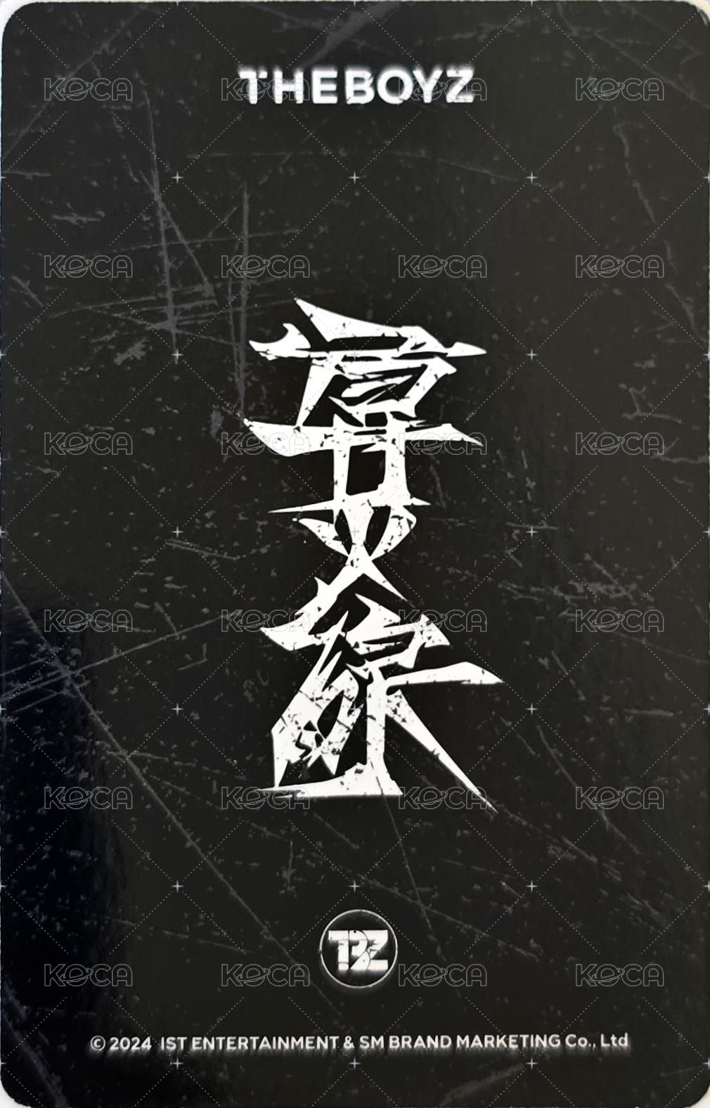 THE BOYZ 9th MINI ALBUM [導火線] POP-UP STORE 隨機卡  背面