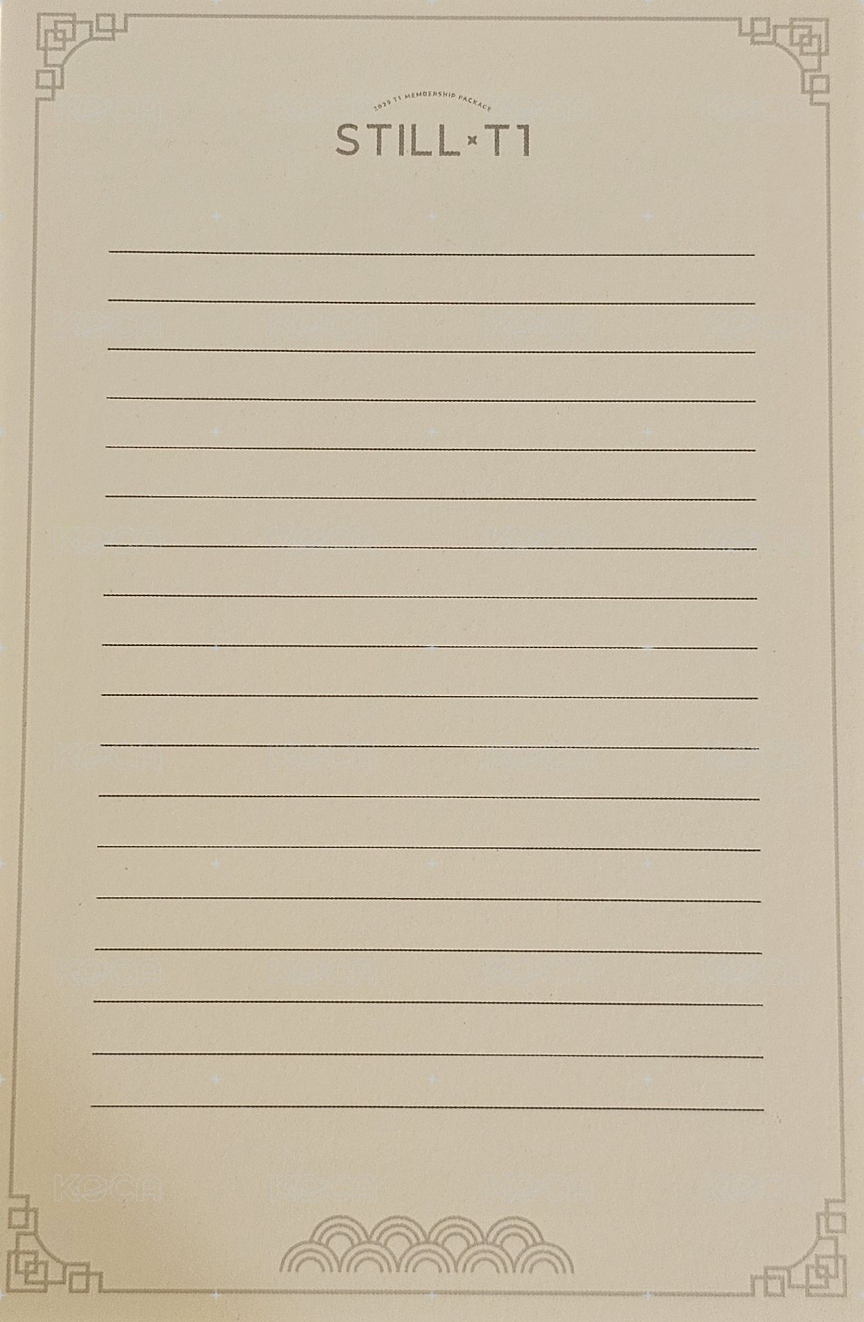 Still×T1  明信片 25T1咖啡廳明信片D 背面