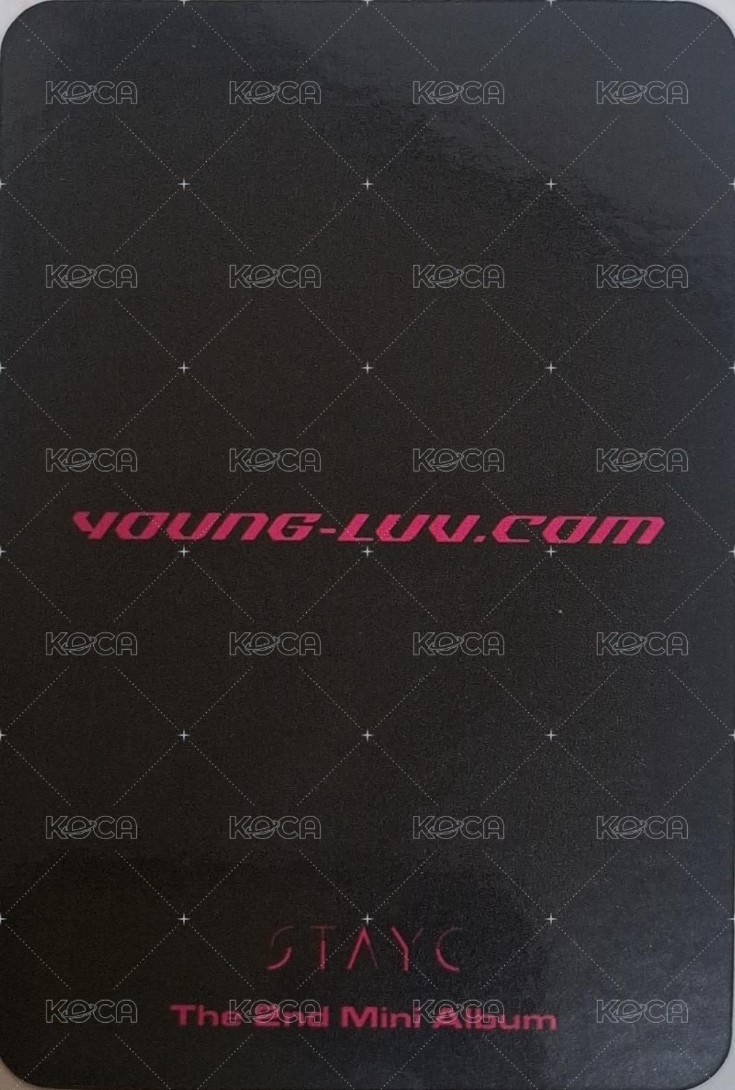 YOUNG-LUV.COM mokket 特典卡  背面