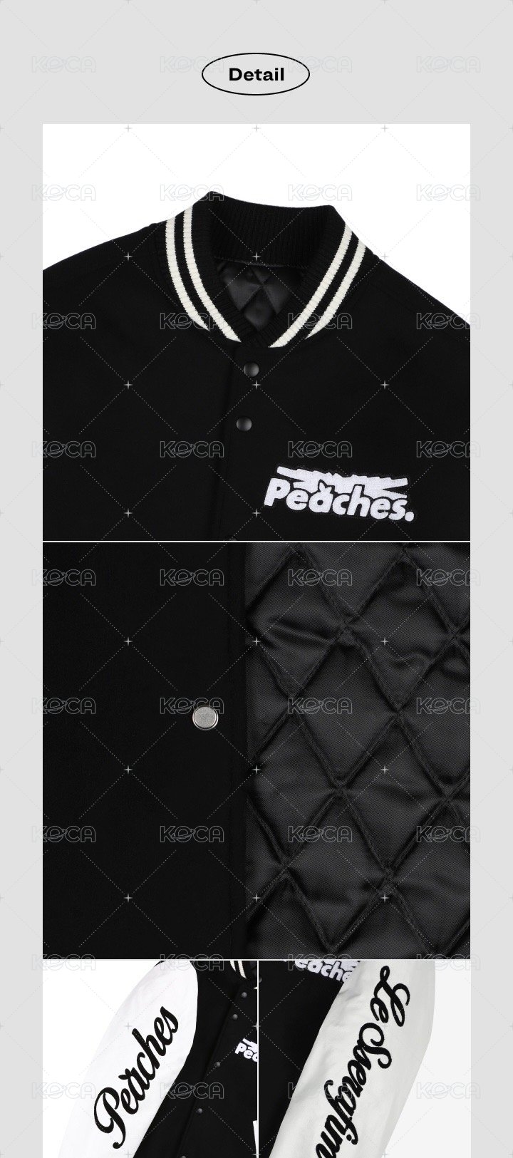 [LE SSERAFIM x Peaches.] VARSITY JACKET