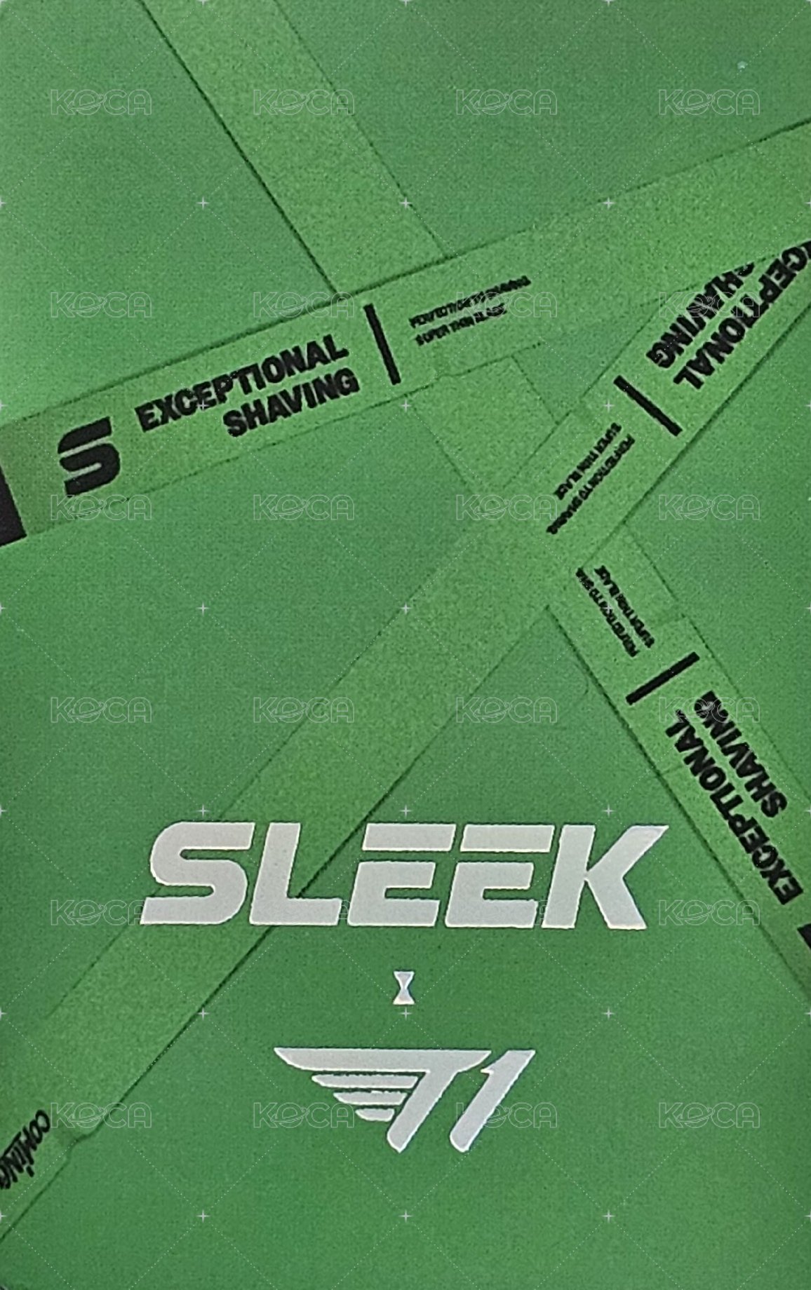 Sleek×T1 代言卡  背面