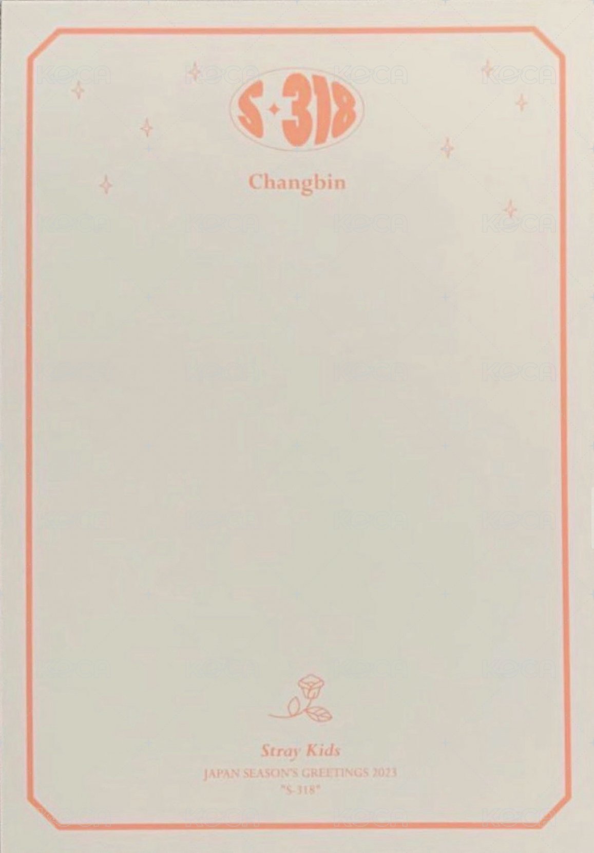 2023日本年曆 明信片  背面