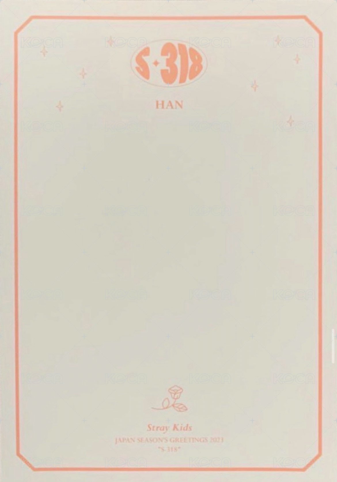 2023日本年曆 明信片  背面