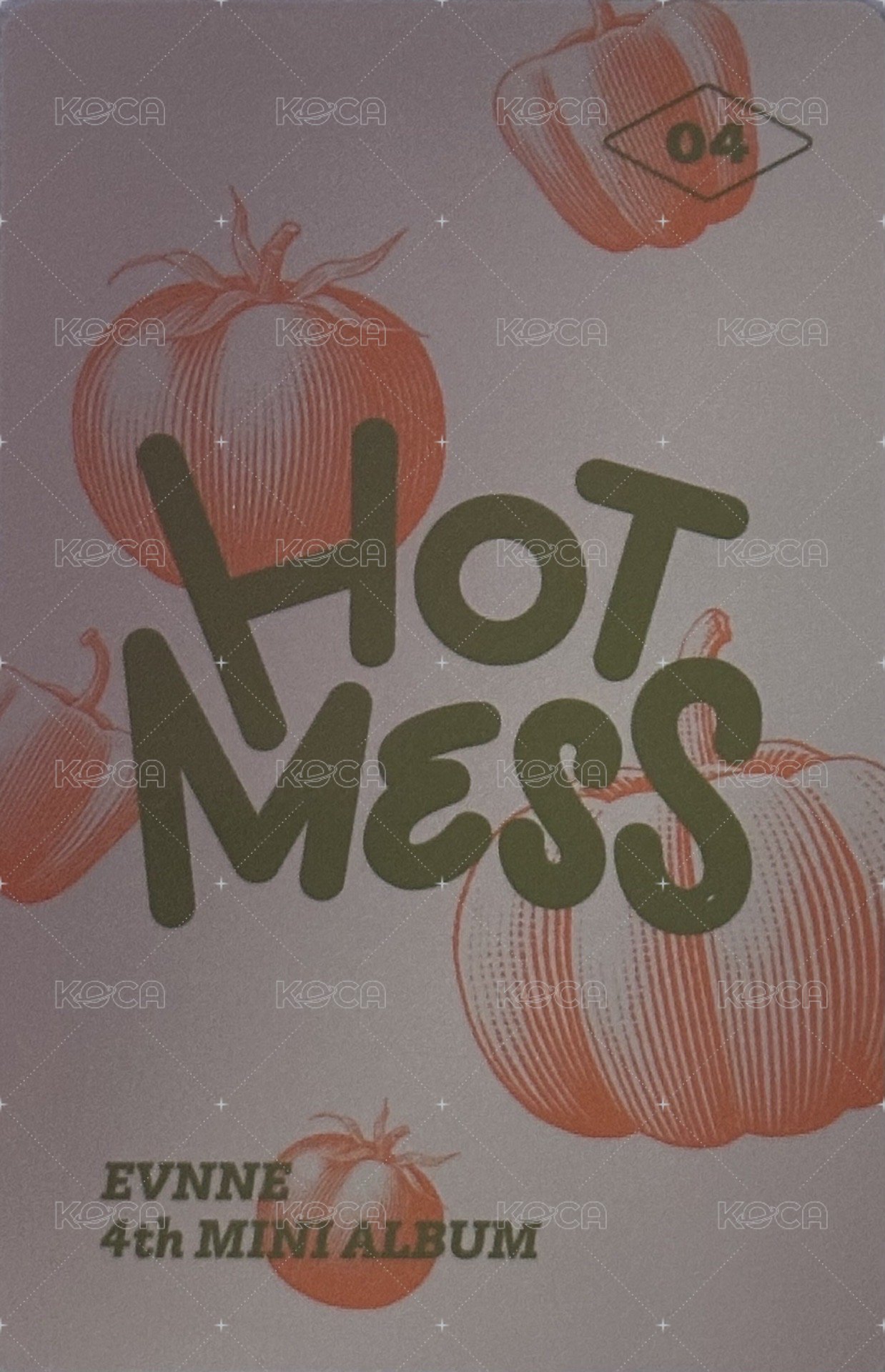 HOT MESS 專輯卡 摸頭彬 背面