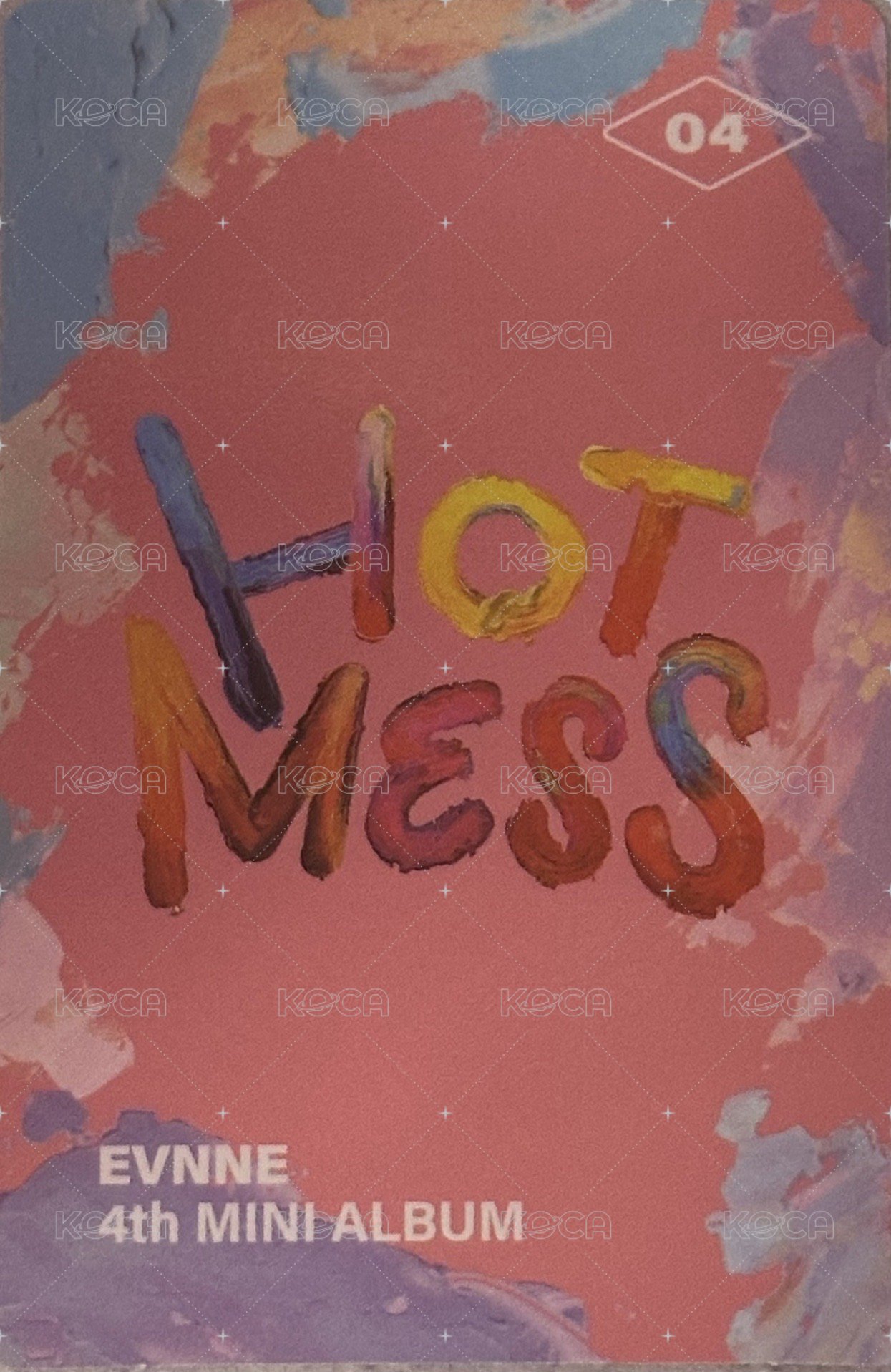 HOT MESS 專輯卡 捧臉彥 背面